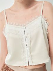 Áo 2 Dây Lụa Phối Ren Quyến Rũ