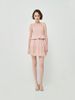 Áo 2 dây màu hồng may nhún